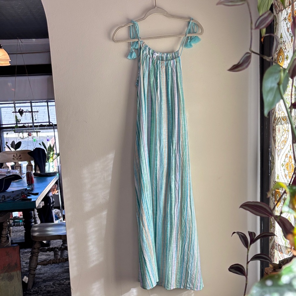 Time and Tru Multicolor Striped Dress